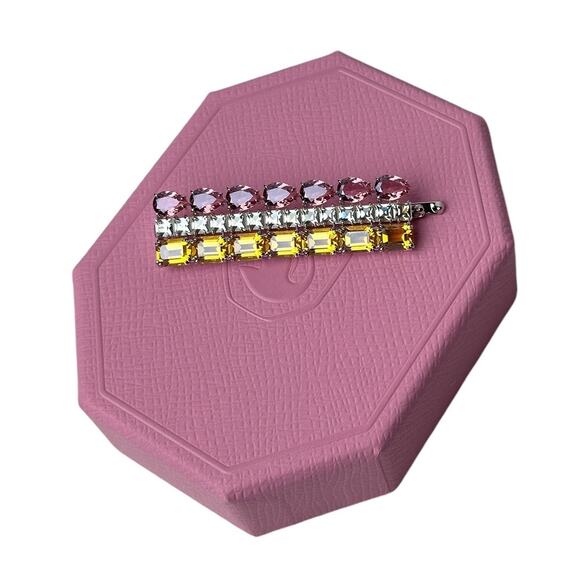 Swarovski Hair clip Mixed cuts, Rectangular shape, Multicolored Hair Accessories main image 10